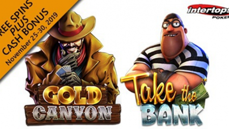 Intertops Poker launches promo via Betsoft’s new Take the Bank and Gold Canyon slots