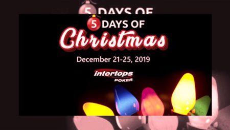 New five days of Christmas promotion starts this week at Intertops Poker