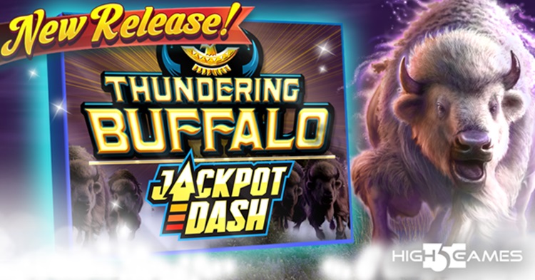 High 5 Games reveals new online slot Thundering Buffalo Jackpot Dash with unique Jackpot feature