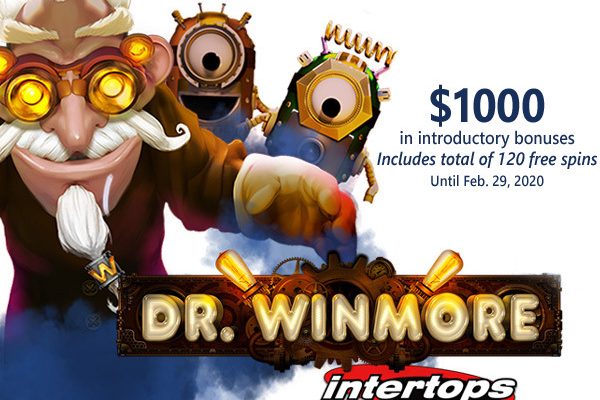 Intertops Casino to launch new Dr Winmore slot by Reatime Gaming featuring introductory bonus offer