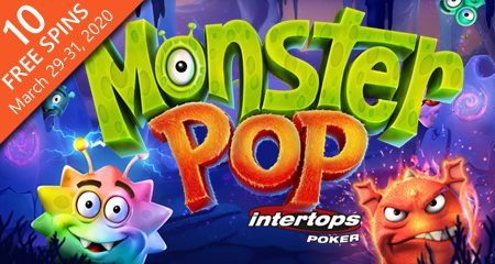 Earn spins on Betsoft Gaming’s new Monster Pop online slot via Intertops Poker