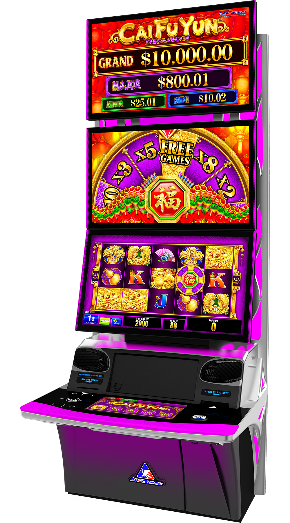 Aruze Gaming launches three slots