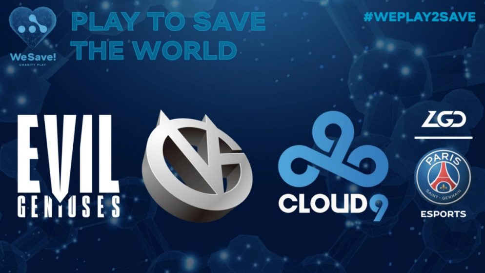Cloud9, VG, PSG.LGD, and EG join WeSave! Charity Play