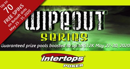 Intertops Poker’s Wipeout Series kicks off this week with boosted guaranteed prize pools