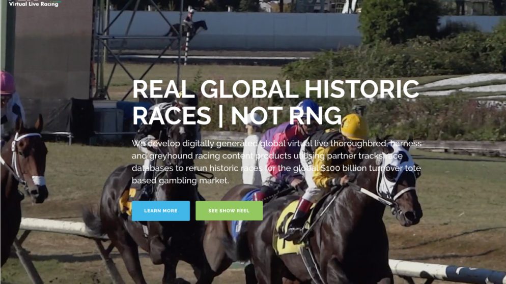 Online betting pioneer creates another first with live virtual racing products