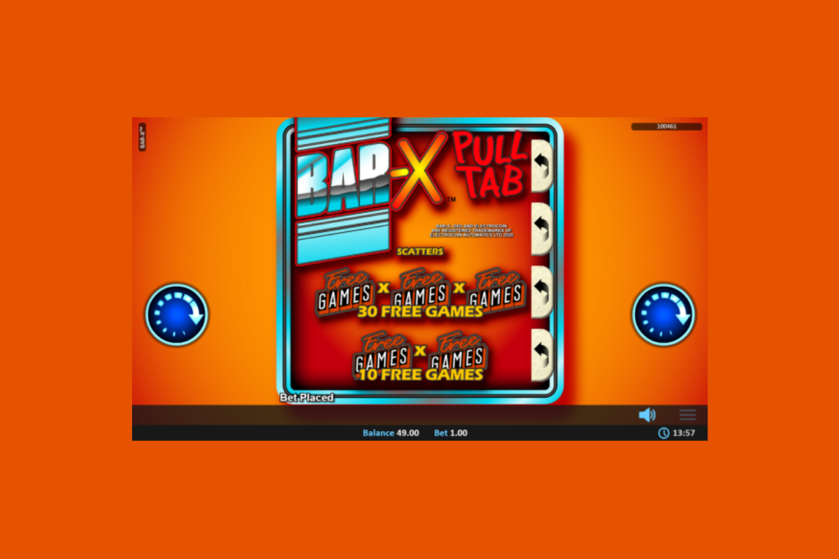 REALISTIC GAMES LAUNCHES BAR-X™ PULL TAB IN COLLABORATION WITH ELECTROCOIN