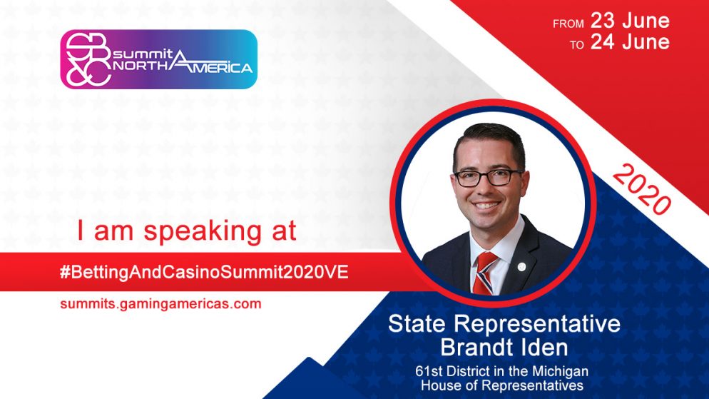 State Representative Brandt Iden to join speaker lineup at the Sports Betting & Casino Summit North America 2020