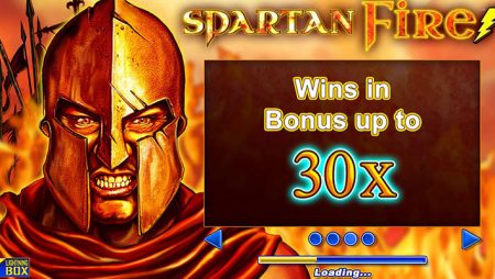 Prepare for battle in the new Spartan Fire slot game by Lightning Box