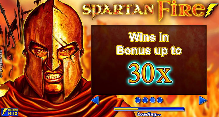Prepare for battle in the new Spartan Fire slot game by Lightning Box