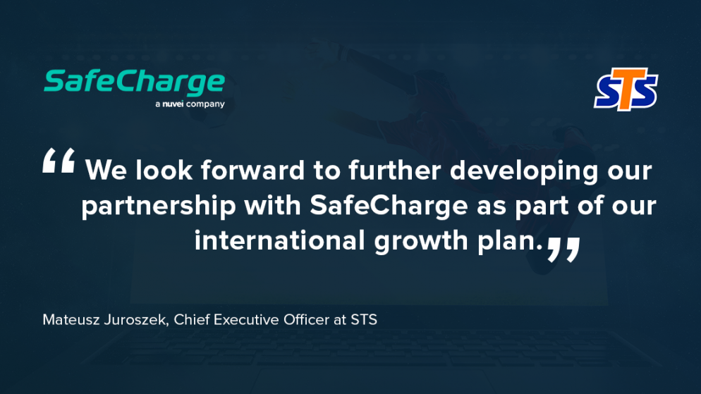 STS Gaming Enters into Partnership with SafeCharge