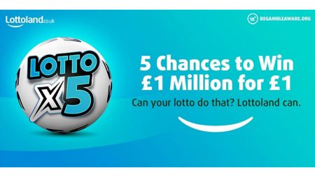 Lottoland UK’s new Lotto x5 betting game offers chances to win £1 million for £1