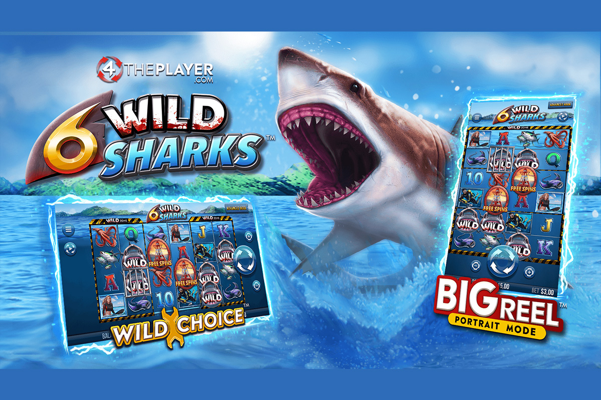 Dive into WILD Shark infested waters and play your way with latest release 6 Wild Sharks by 4ThePlayer.com