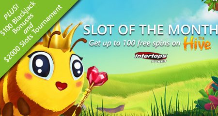 Betsoft’s new online slot The Hive offering extra spins at Intertops Poker as slot of the month