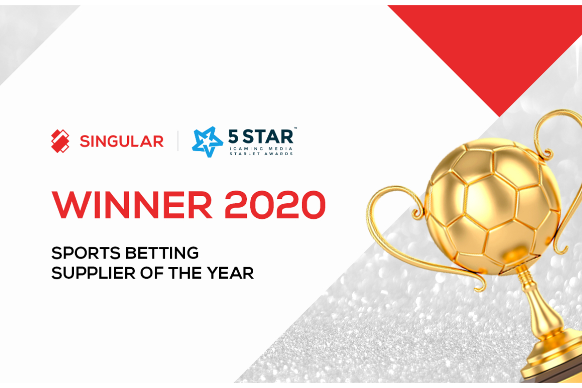 Singular Wins Sports Betting Supplier of the Year at 2020 Starlet Awards