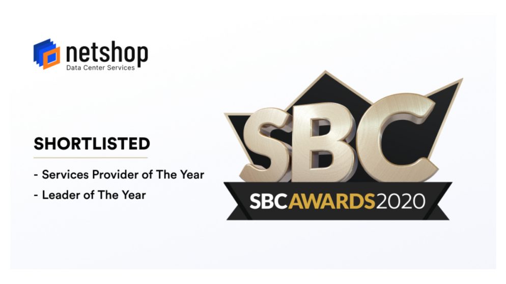 Leading Data Center Provider, NetShop ISP, Shortlisted in 2 Categories in the SBC Awards 2020