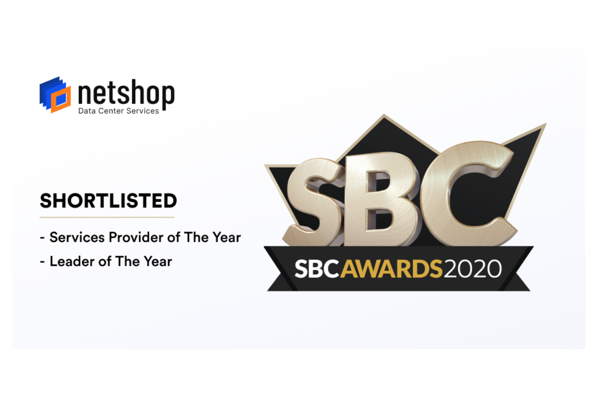 Leading Data Center Provider, NetShop ISP, Shortlisted in 2 Categories in the SBC Awards 2020