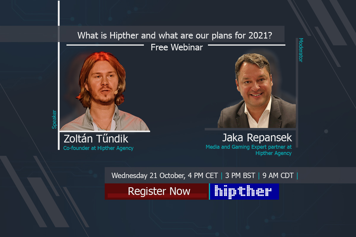 Invitation to our next free webinar: What is Hipther and what are our plans for 2021?