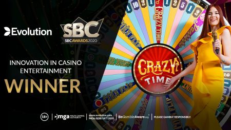 Evolution Wins “Innovation in Casino Entertainment” Award at SBC Awards 2020