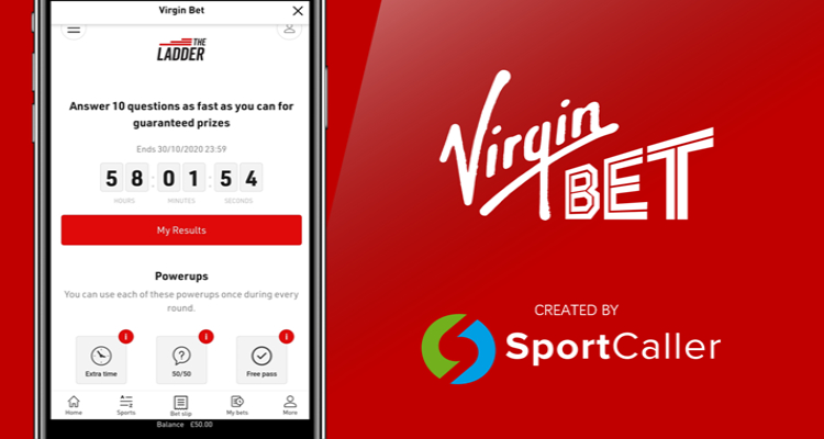 SportCaller extends Virgin Bet partnership with new football trivia game The Ladder