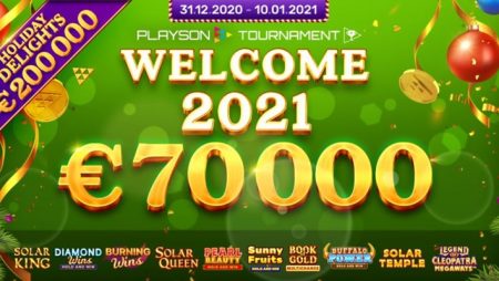 Playson rings in the New Year with final installment of Holiday Delight slots tournament series: Welcome 2021!