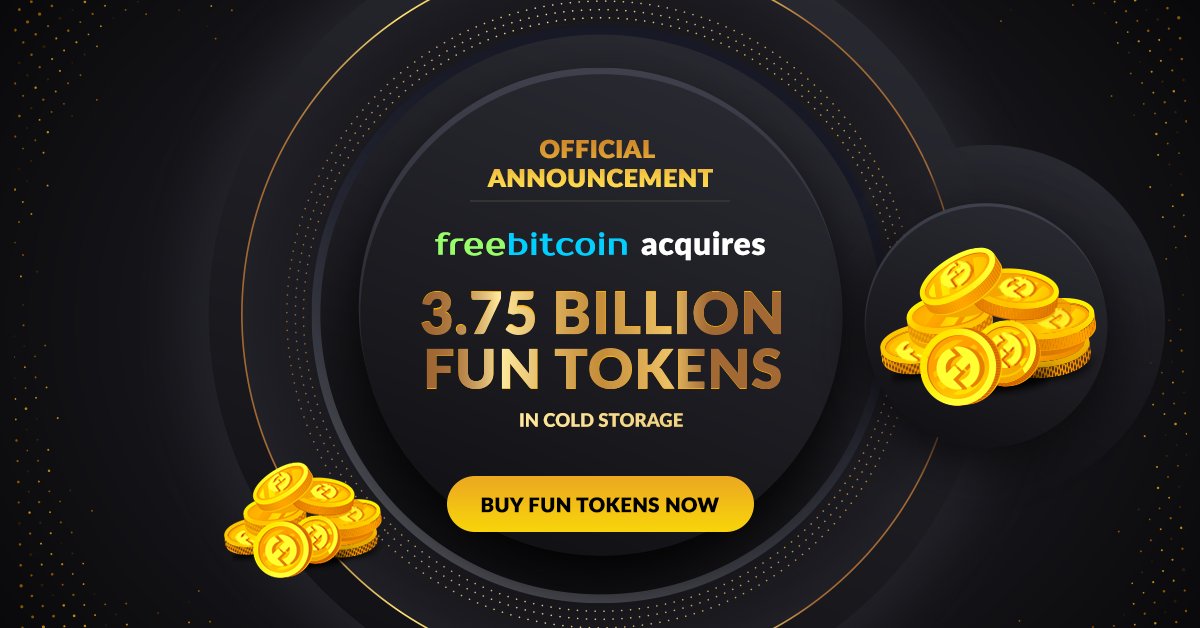 FreeBitco.in Takes the Reins of FUN in Multi-Million Dollar Token Acquisition