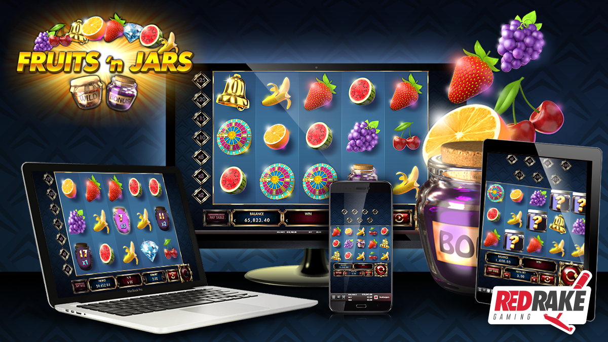 Enjoy a fantastic fruit cocktail with Fruits’n Jars, the new release from Red Rake Gaming