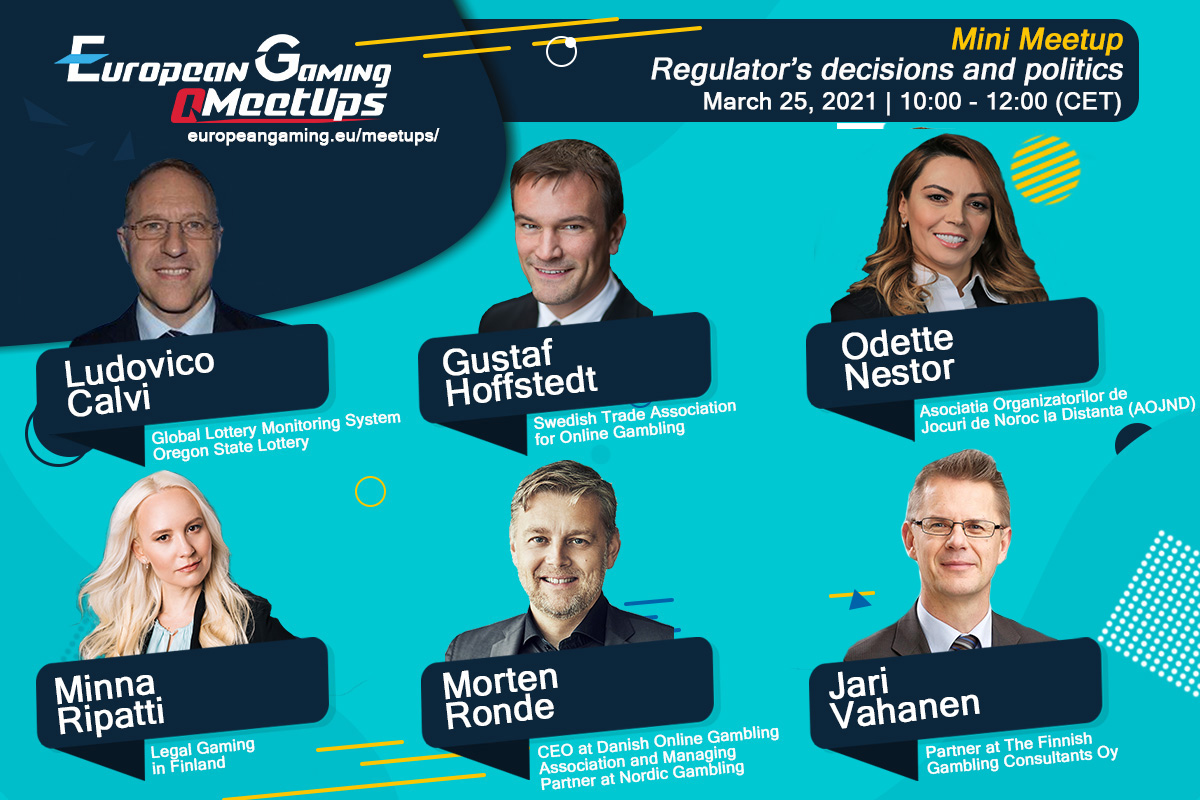 Happening next week on 25 March, Regulator’s decisions and politics (European Gaming Mini Meetup)
