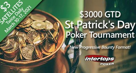 Intertops Poker to host special online poker tournament on St. Patrick’s Day