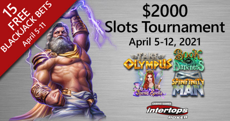 Intertops Poker featuring new online slot tournament this week