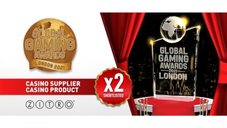 Zitro Shortlisted for the Global Gaming Awards London 2021