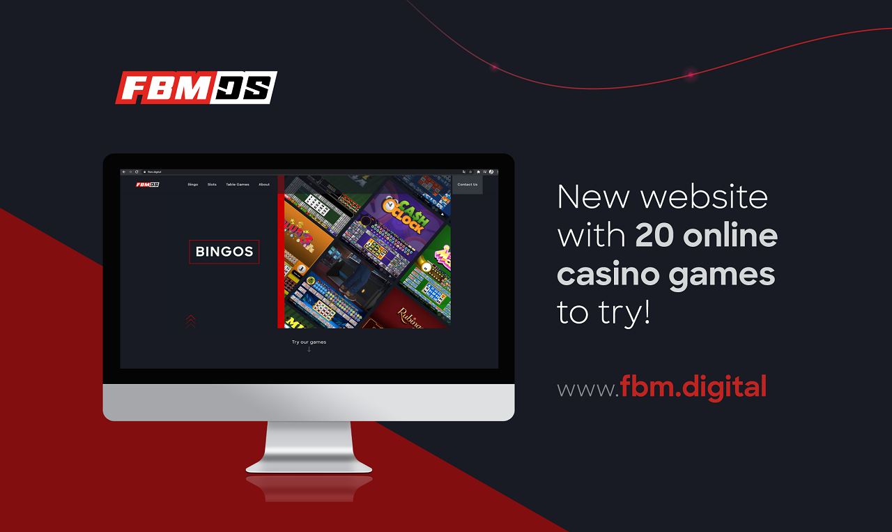 FBM Digital Systems has a new website with 20 online casino games to try