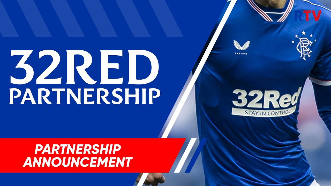 New multi-year partnership between 32Red and Rangers marks the longest running in British football