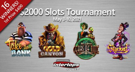 New online slot tournament starts Monday at Intertops Poker