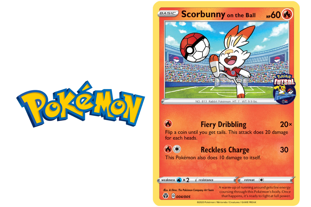 New Pokémon England Futsal trading card available at GAME from tomorrow