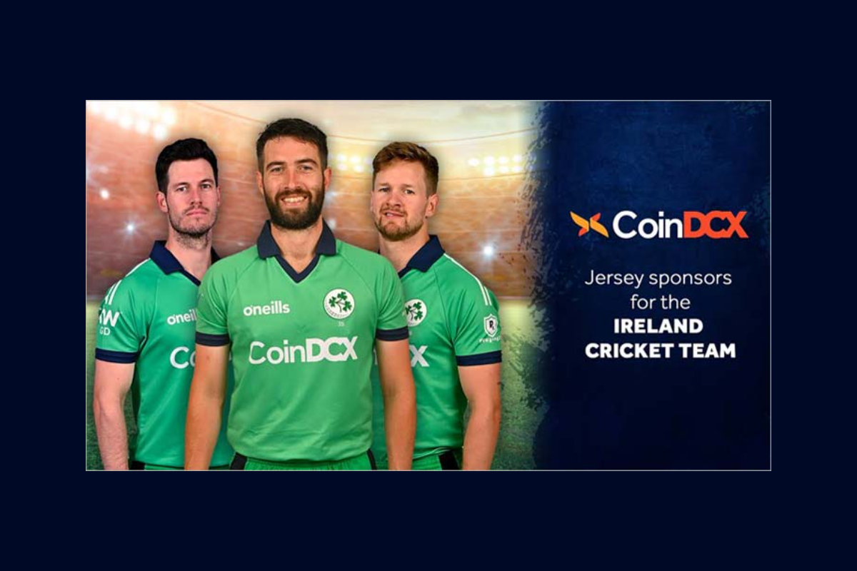 CoinDCX becomes the Official Jersey Sponsor for Ireland Cricket Team