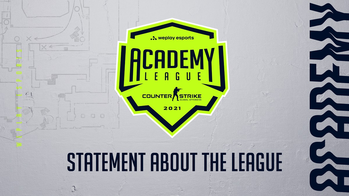Announcement concerning WePlay Academy League