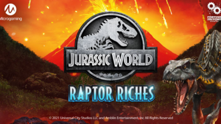 Microgaming and Fortune Factory Studios presents new Jurassic World: Raptor Riches online slot game