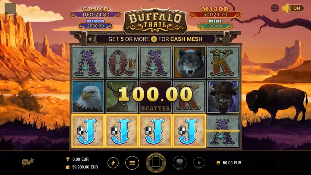 Buckle up for a wild ride in BF Games’ Buffalo Trails™