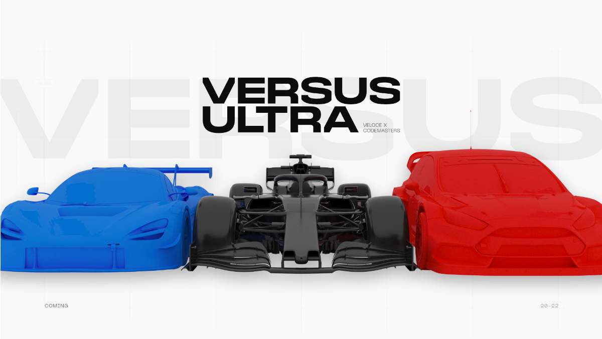 Veloce joins forces with Codemasters to launch ground-breaking VERSUS ULTRA Series