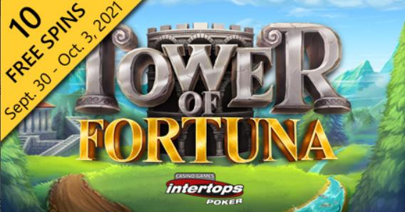 Intertops Poker to highlight Betsoft’s Tower of Fortuna this week with extra spins deal