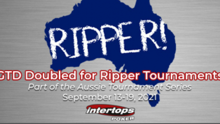 Intertops Poker doubles Ripper poker tournaments prize pools this week to $1,000 for Australian players