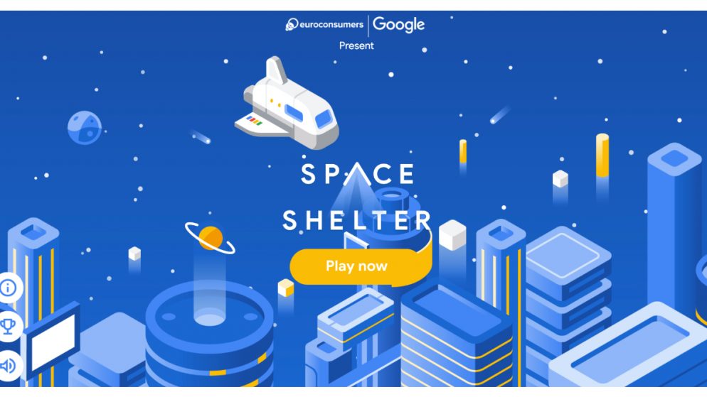 Co-creating for a safer web: Ahead of EU Cybersecurity Month, Google and Euroconsumers launch Space Shelter