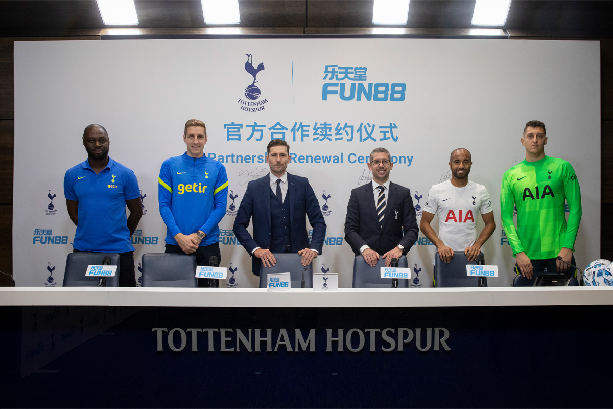 FUN88 CELEBRATES THE 10th YEAR OF ITS BETTING PARTNERSHIP WITH TOTTENHAM HOTSPUR IN ASIA & LATAM