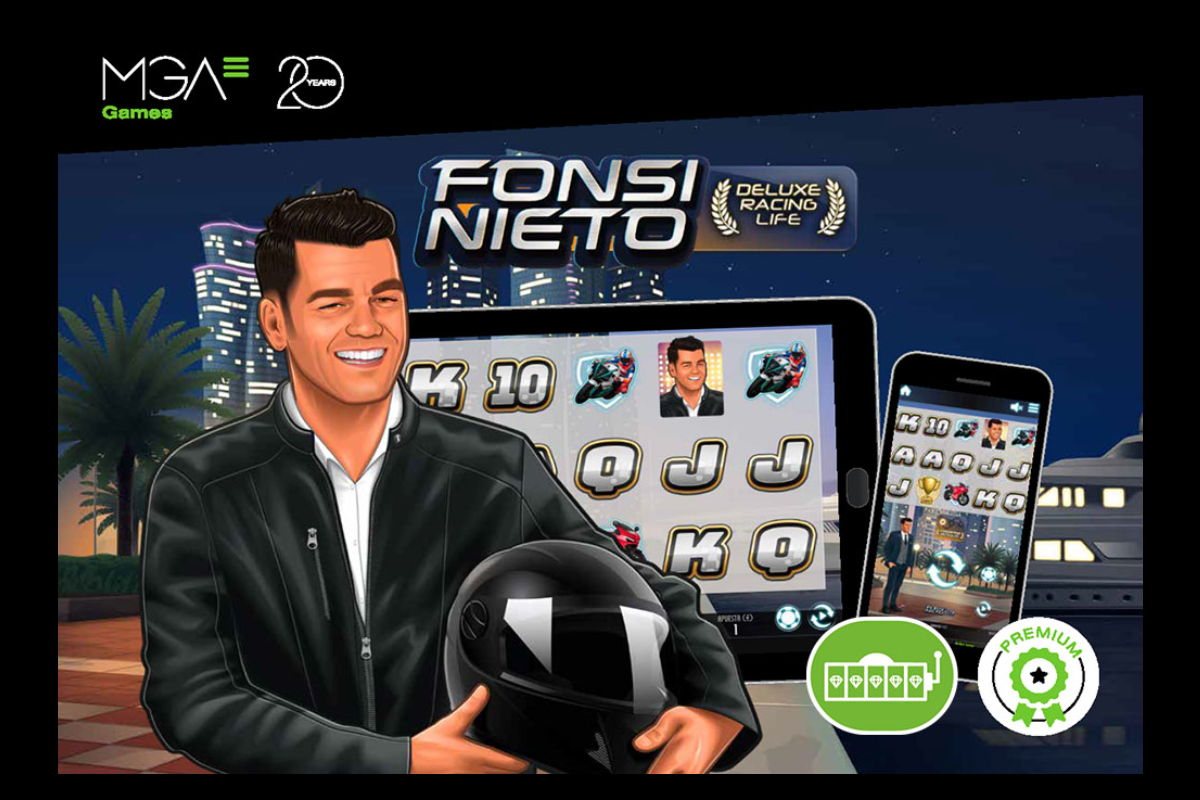 World premiere of Fonsi Nieto Deluxe Racing Life, the new slot game from MGA Games that combines luxury and motor racing