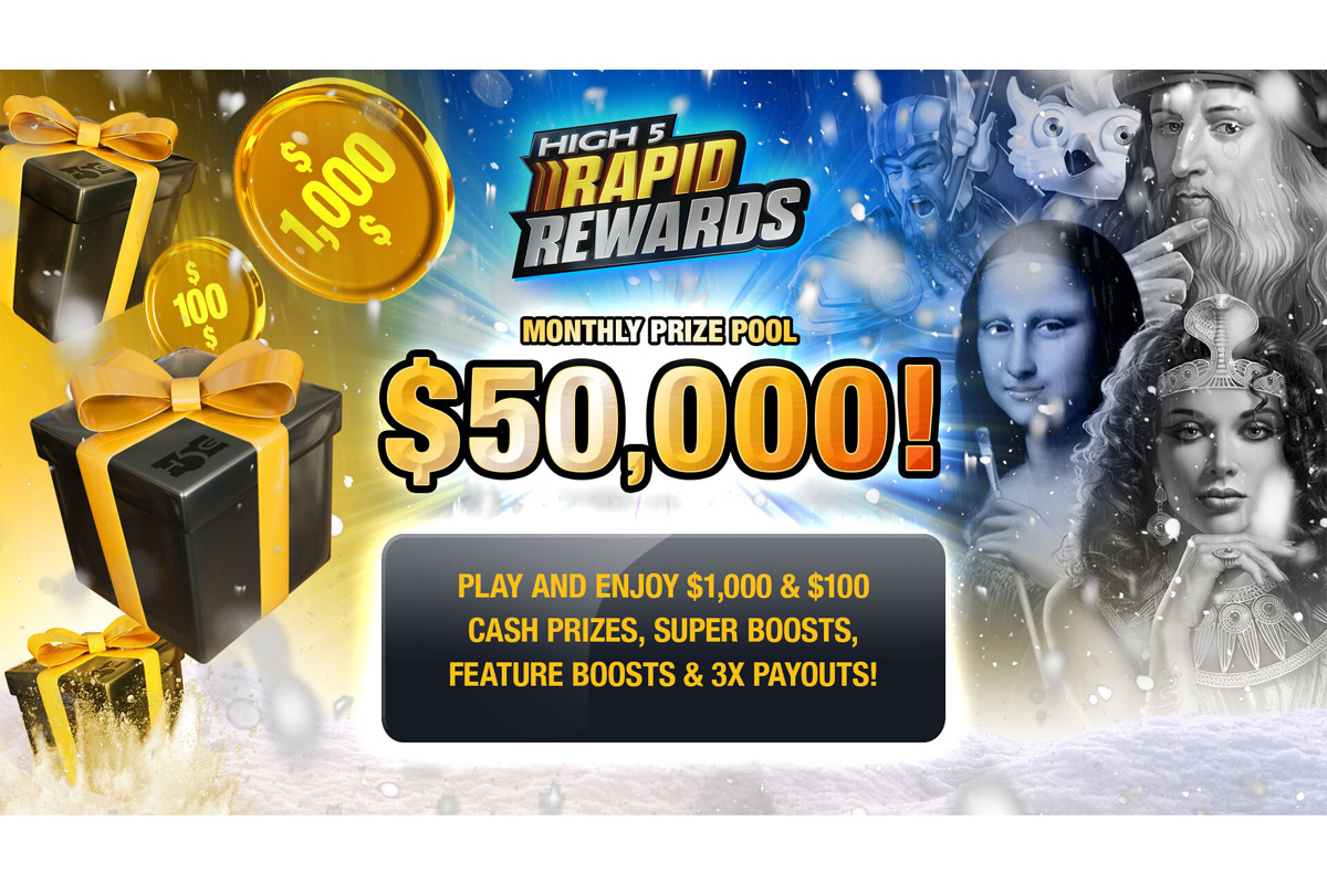 High 5 Games Beefs Up Rapid Rewards Campaign With Super Boosted Spins and Big Prize Pool