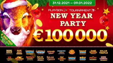 Playson launches final phase of Merry Month promotion with New Year Party 100k prize pool!