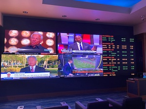 JCM installs huge sports betting screen