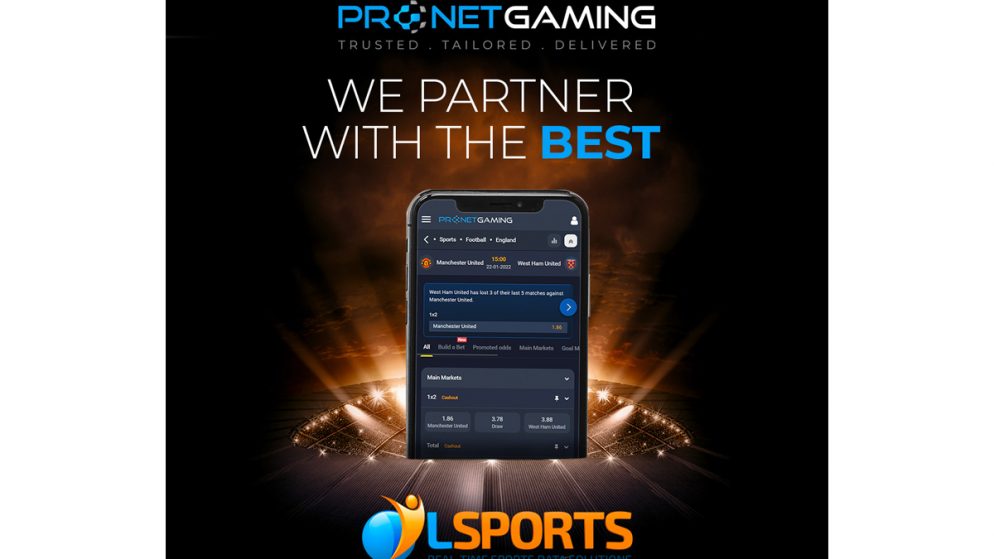 Pronet Gaming enhances sportsbooks with LSports integration