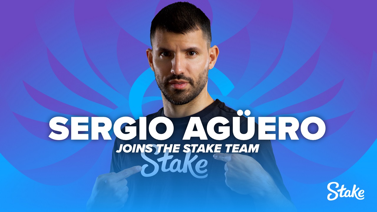 Stake.com signs football icon Sergio Aguero