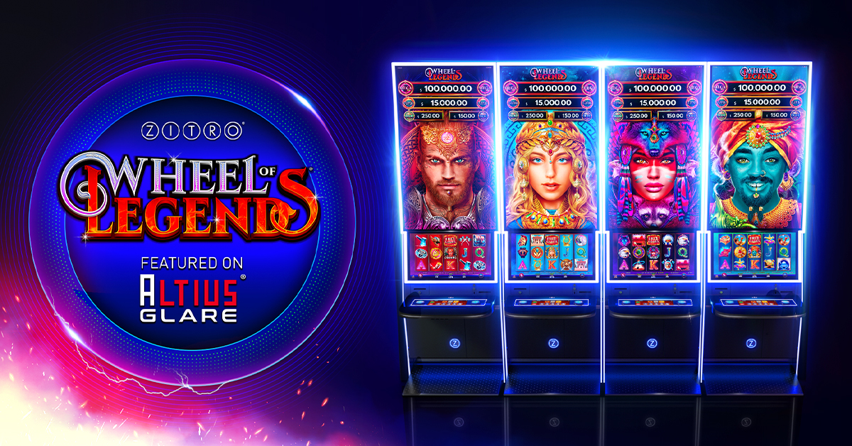 ZITRO ANNOUNCES THE WORLWIDE LAUNCH OF WHEEL OF LEGENDS ON ITS STELLAR CABINET: ALTIUS GLARE